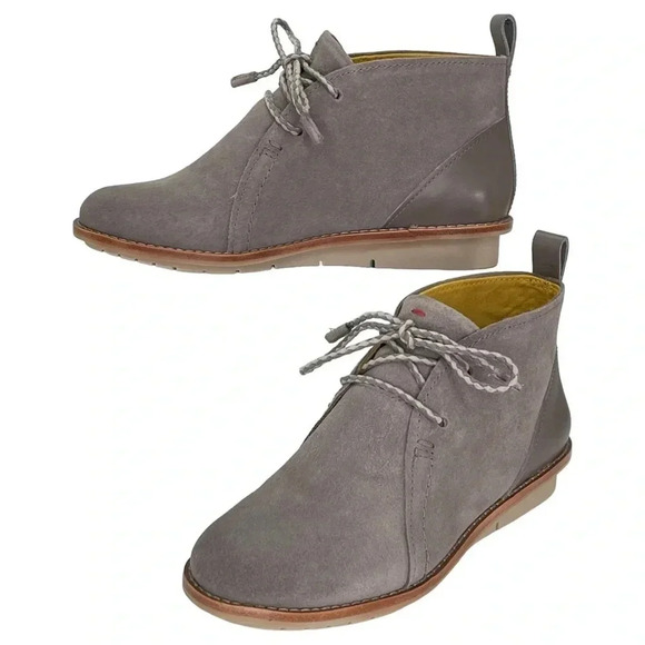 ED by Ellen Walhala Grey Suede Leather Womens Chukka Boots Size 6M - Picture 11 of 13